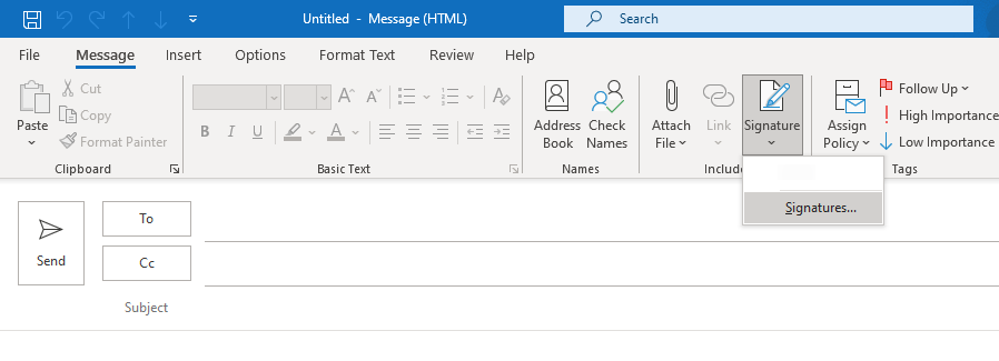2 easy ways to add signature in outlook