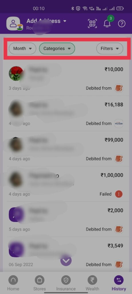 How to Delete PhonePe Transaction History