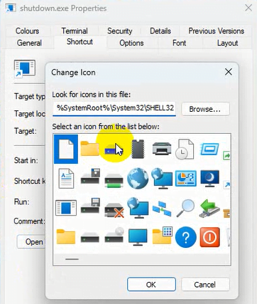 Shortcut file to Shutdown Windows PC with a single click