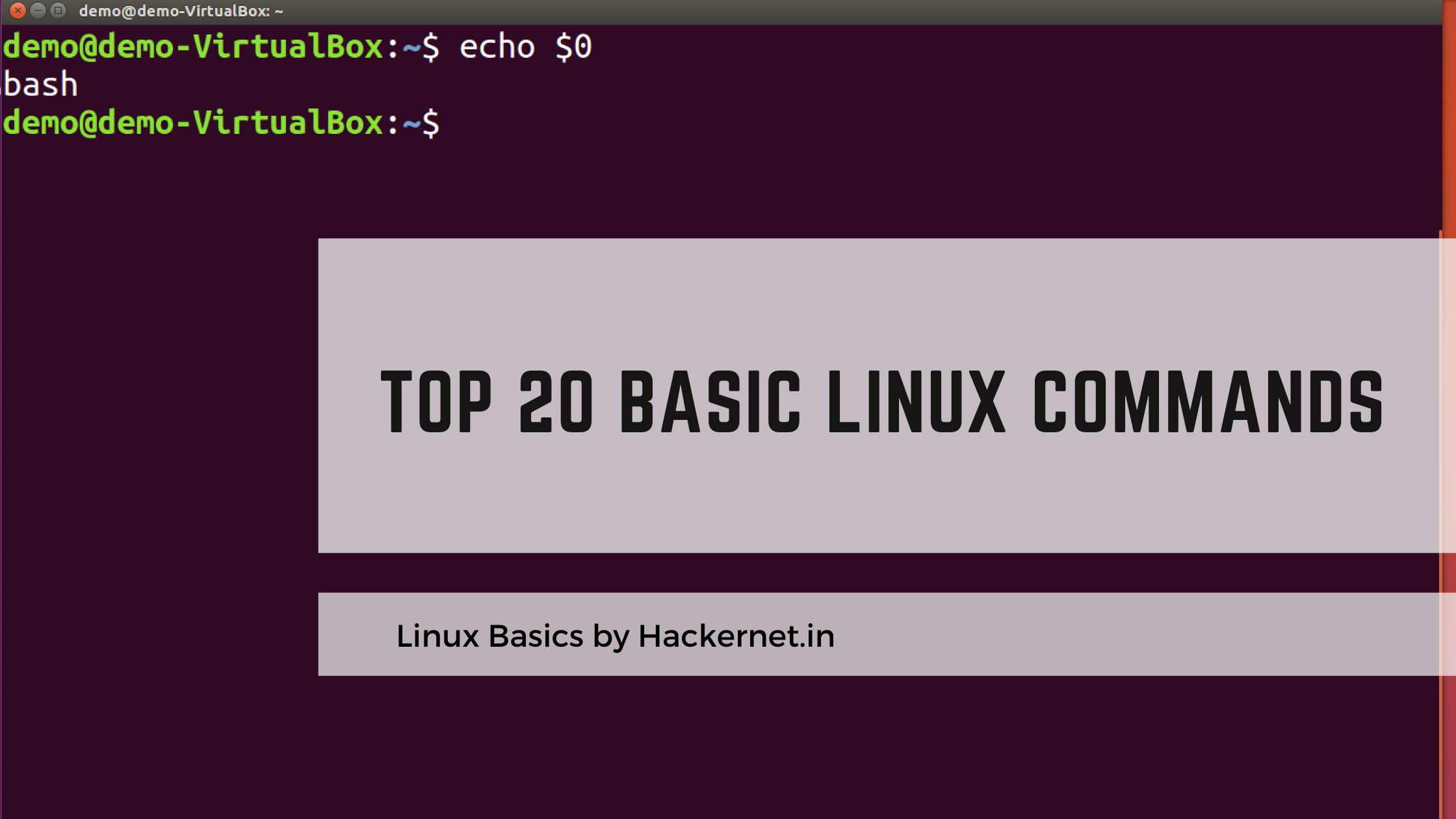 Top 20 Basic Linux Commands   – Linux Basics