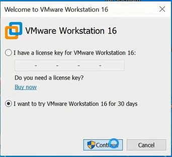 VM Ware Workstation. Activation key